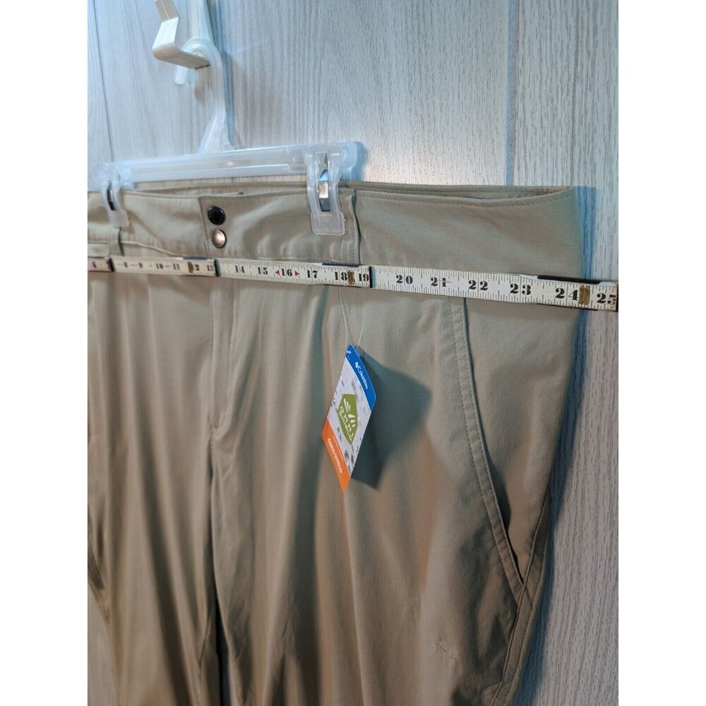 NEW Columbia Jambe Droite Hiking Pants Tan Khaki Women's Sz 24 W Omni Shield - Picture 7 of 11